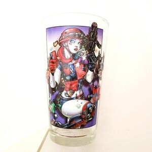 *2 for $30* Limited Edition Harley Quinn Glass from Fan Expo